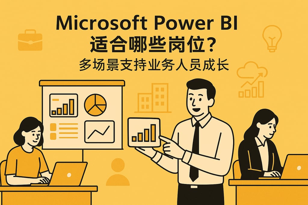 Microsoft Power BI适合哪些岗位？多场景支持业务人员成长